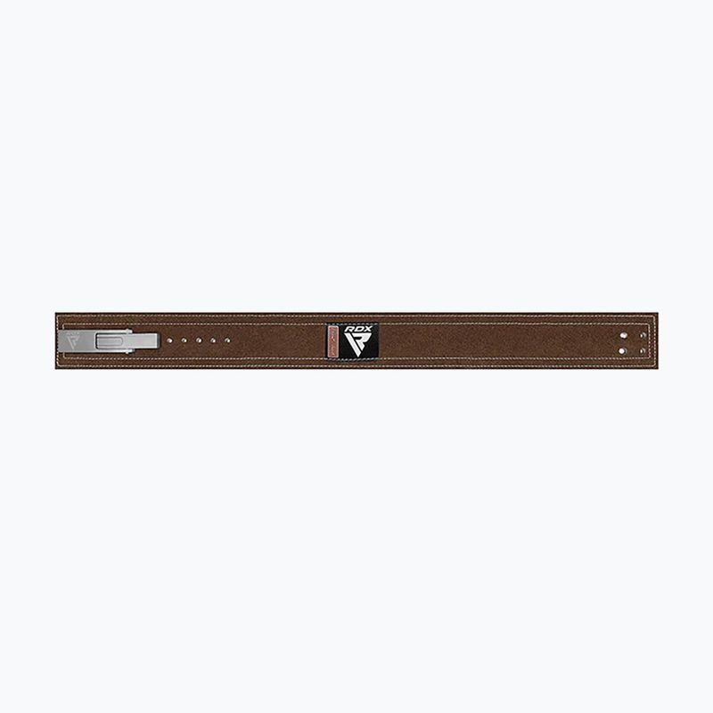 Пояс для важкої атлетики RDX Pro Liver Buckle Lth brown 4
