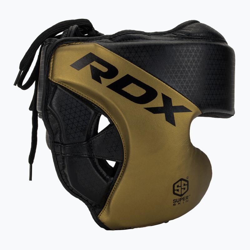 RDX L1 Mark Pro Щічний боксерський шолом тренувальний головний захисний золотистий 2