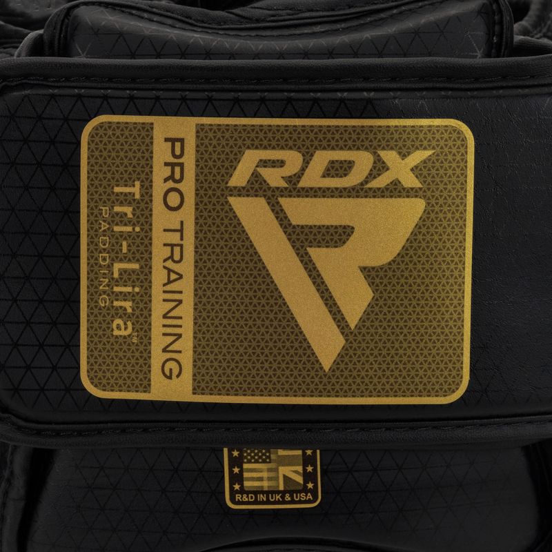 RDX L1 Mark Pro Щічний боксерський шолом тренувальний головний захисний золотистий 5