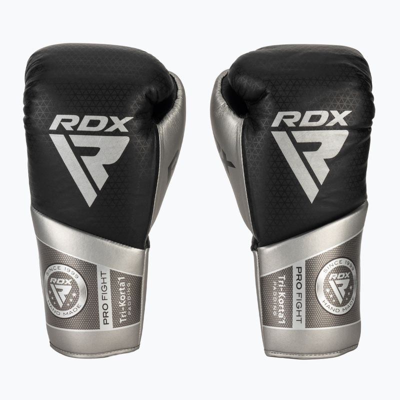 Боксерські рукавички RDX K1 Mark Pro Fight сріблясті 2