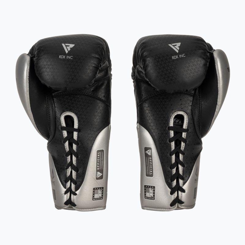Боксерські рукавички RDX K1 Mark Pro Fight сріблясті 3