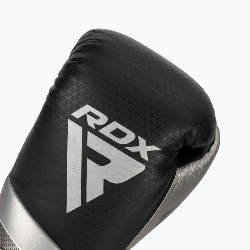 Боксерські рукавички RDX K1 Mark Pro Fight сріблясті 5