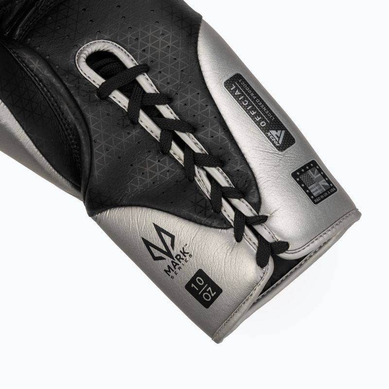 Боксерські рукавички RDX K1 Mark Pro Fight сріблясті 6
