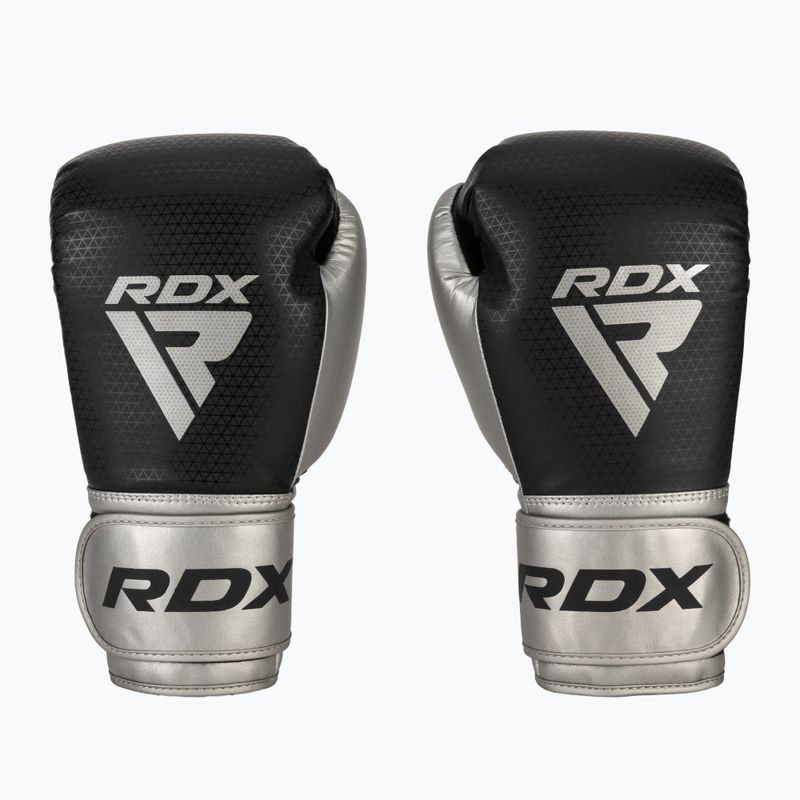 Боксерські рукавички RDX L2 Mark Pro Sparring Hook & Loop сріблясті 2