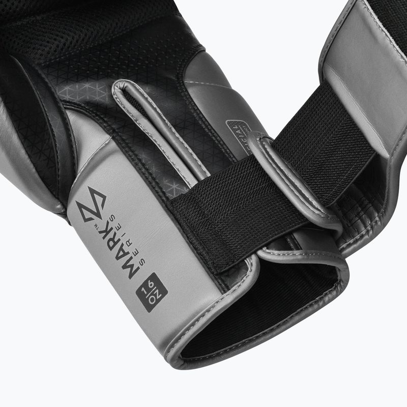 Боксерські рукавички RDX L2 Mark Pro Sparring Hook & Loop сріблясті 7