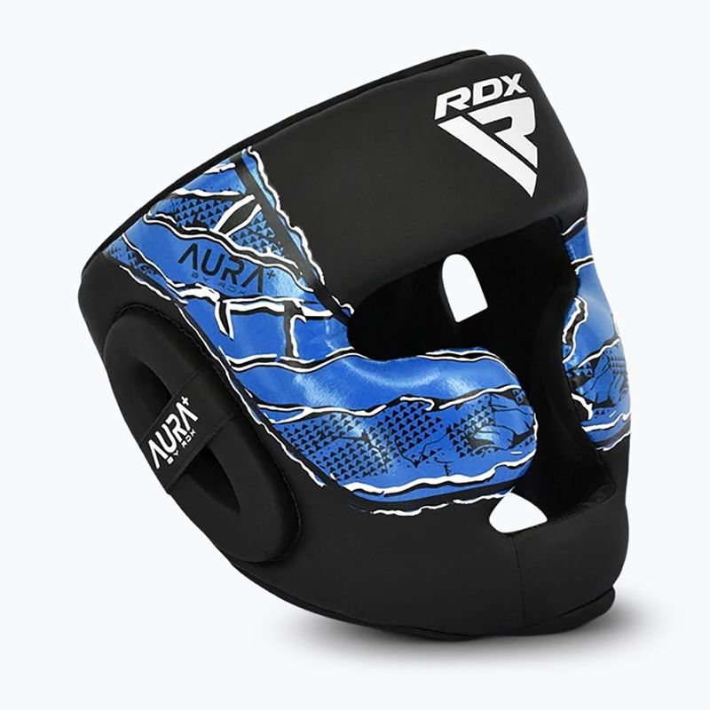 Шолом боксерський RDX New Aura F17 Head black/blue 2