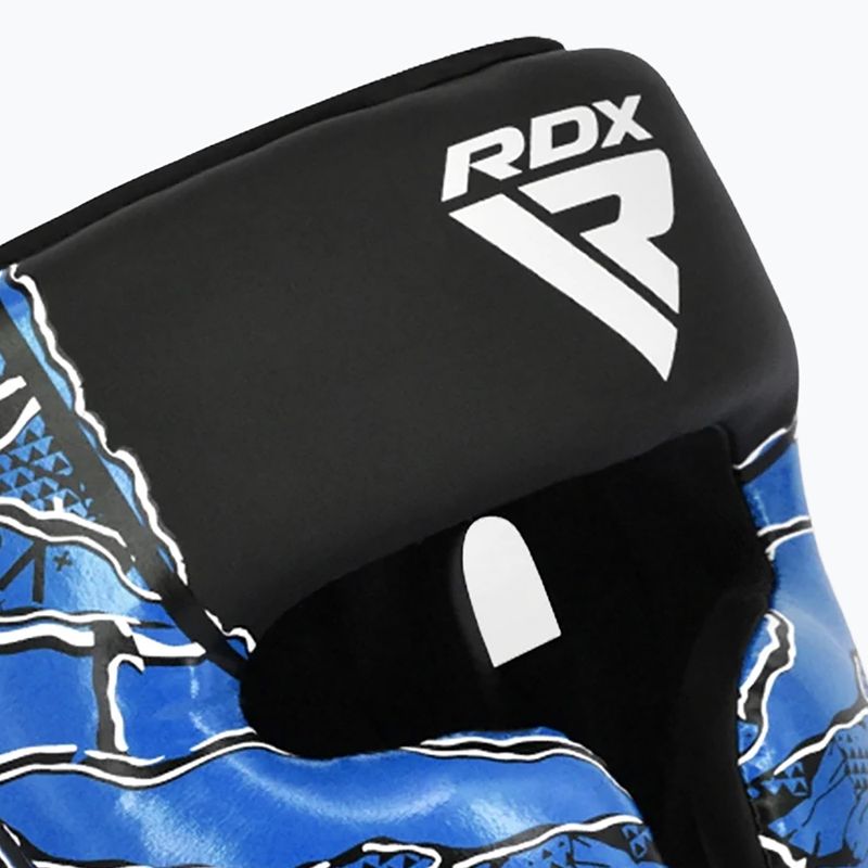 Шолом боксерський RDX New Aura F17 Head black/blue 5
