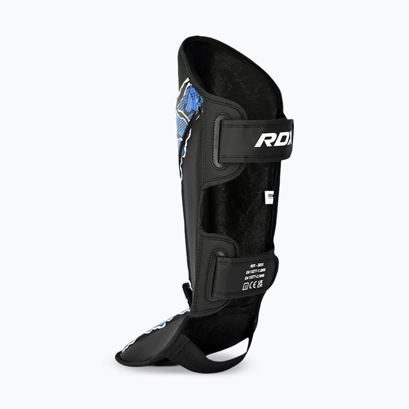 Захист гомілки та стопи RDX Instep New Aura F17 Shin black/blue 5