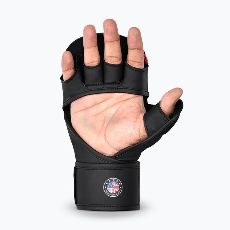 Рукавиці MMA RDX Grappling Shooter New Aura F17 black/red 3
