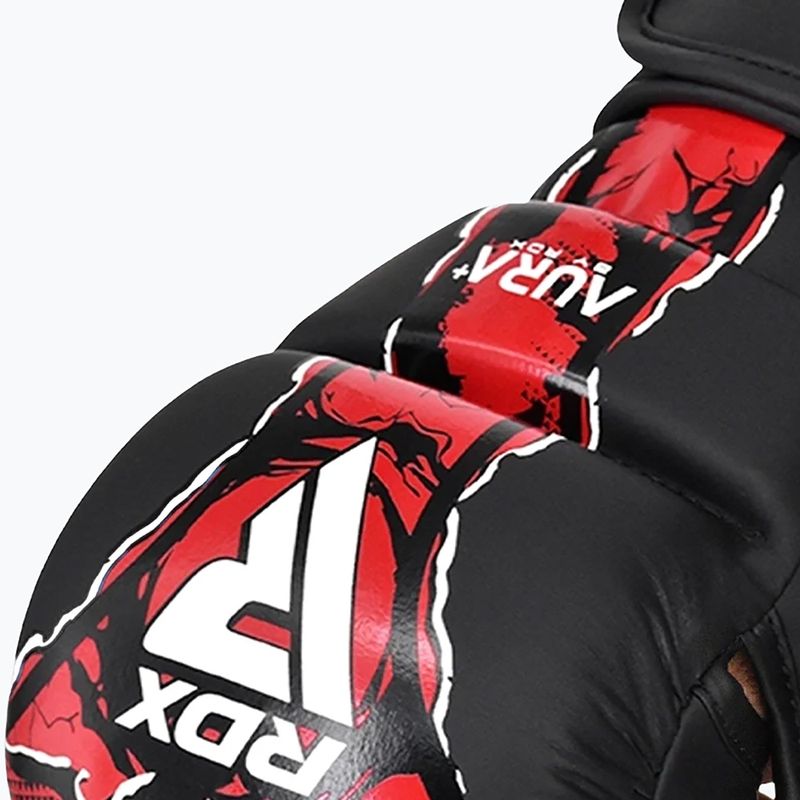 Рукавиці MMA RDX Grappling Shooter New Aura F17 black/red 6