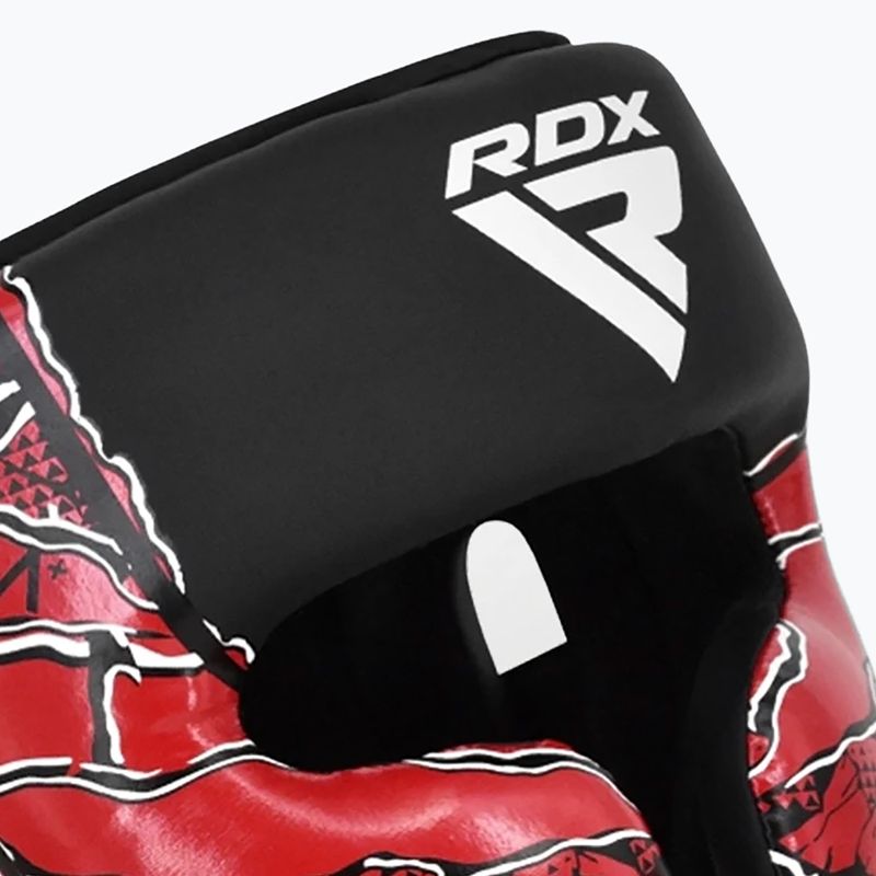Шолом боксерський RDX New Aura F17 Head black/red 5