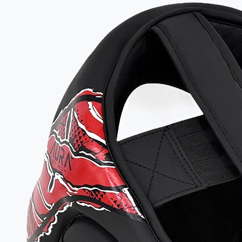 Шолом боксерський RDX New Aura F17 Head black/red 6