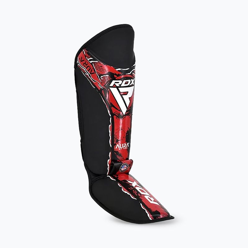 Захист гомілки та стопи RDX Instep New Aura F17 Shin black/red 3