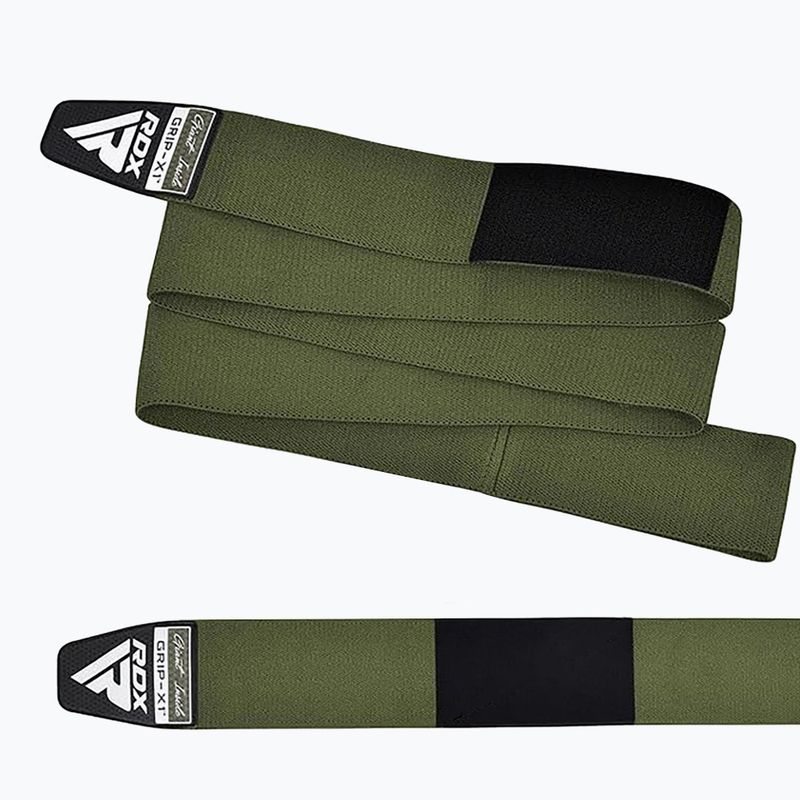 Наколінники RDX Compression Elasticated Knee Wrap army green 3