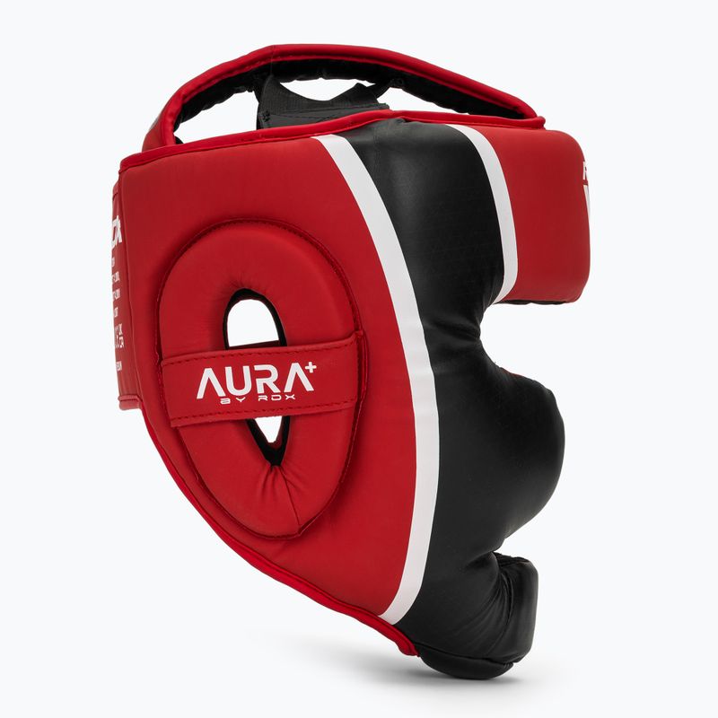 Боксерський шолом RDX Head Guard Aura Plus T-17 червоний 2