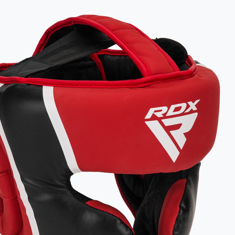 Боксерський шолом RDX Head Guard Aura Plus T-17 червоний 4