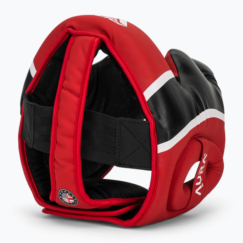 Боксерський шолом RDX Head Guard Aura Plus T-17 червоний 6