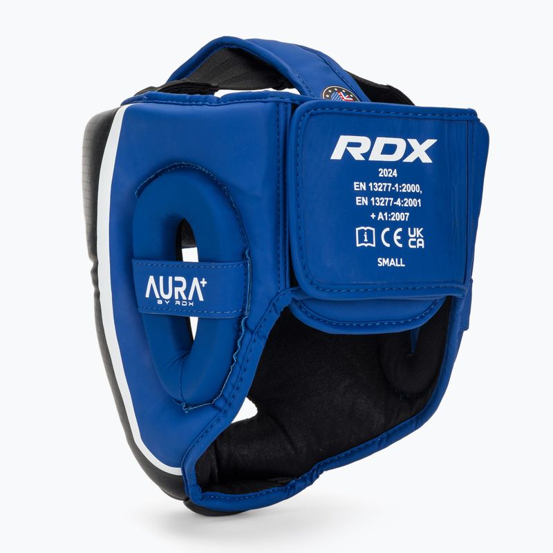 Боксерський шолом RDX Head Guard Aura Plus T-17 синій 3
