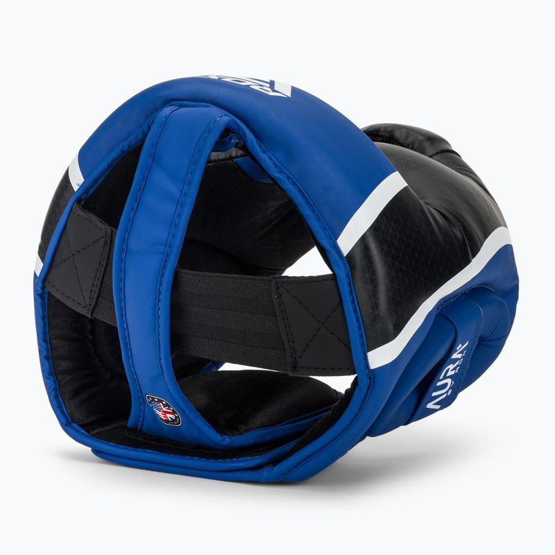 Боксерський шолом RDX Head Guard Aura Plus T-17 синій 6