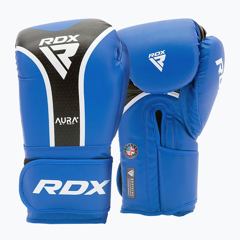 Боксерські рукавички RDX Boxing Aura Plus T-17 сині