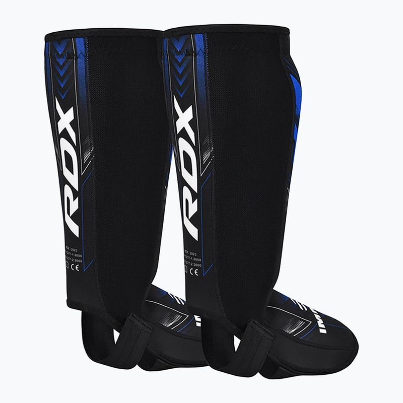 Захист для гомілок та стоп RDX IMMAF Approved Neoprene Shin Instep blue 2