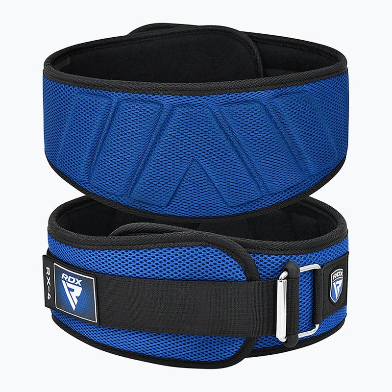 Пояс для важкої атлетики RDX Rx4 Weightlifting Belt blue 2