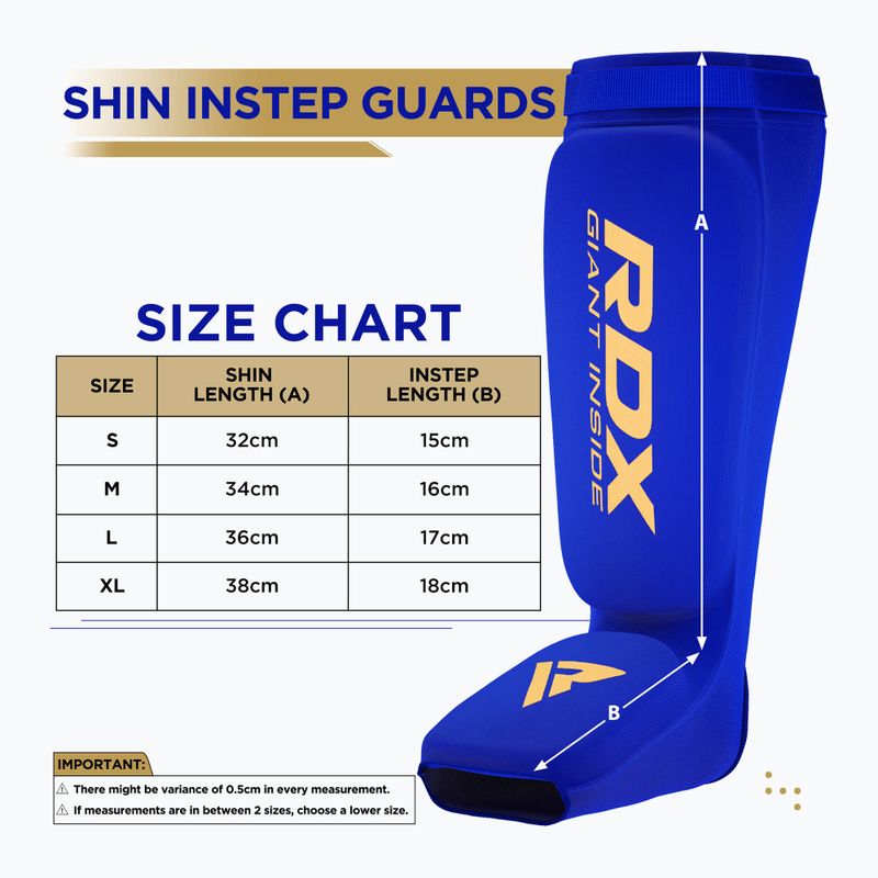 RDX Hosiery Shin Instep Foam синій/білий захист гомілки та стопи 5