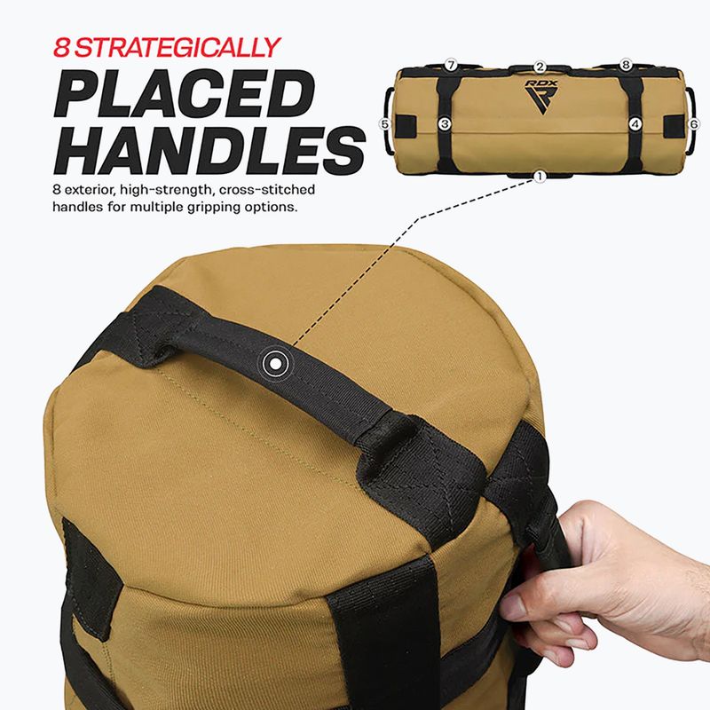 Боксерська груша RDX Fitness Sand khaki 9