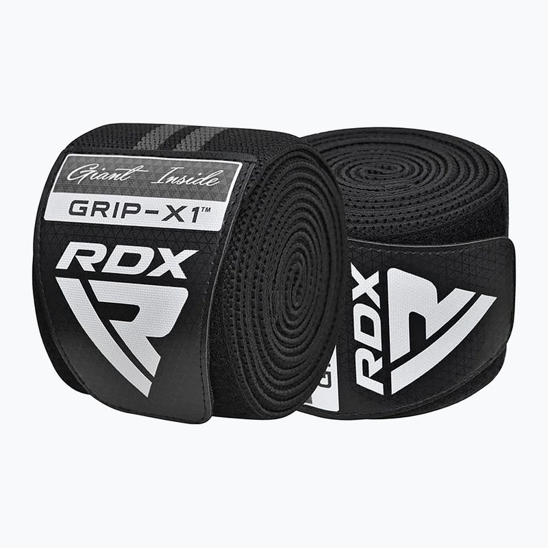 Захист на коліна RDX KR11 Gym Knee Wrap black/grey 2