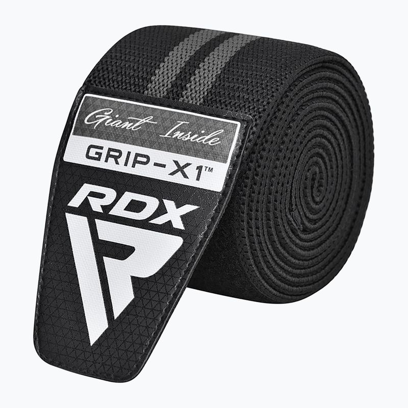 Захист на коліна RDX KR11 Gym Knee Wrap black/grey 4