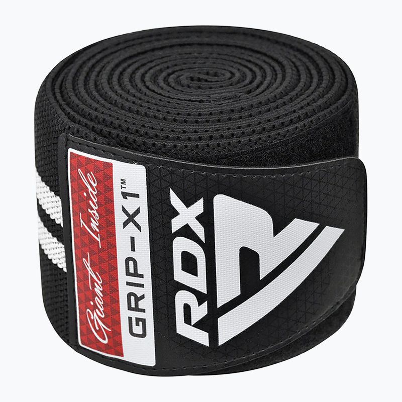 RDX KR11 Gym Knee Wrap чорний/білий захисні наколінники 3