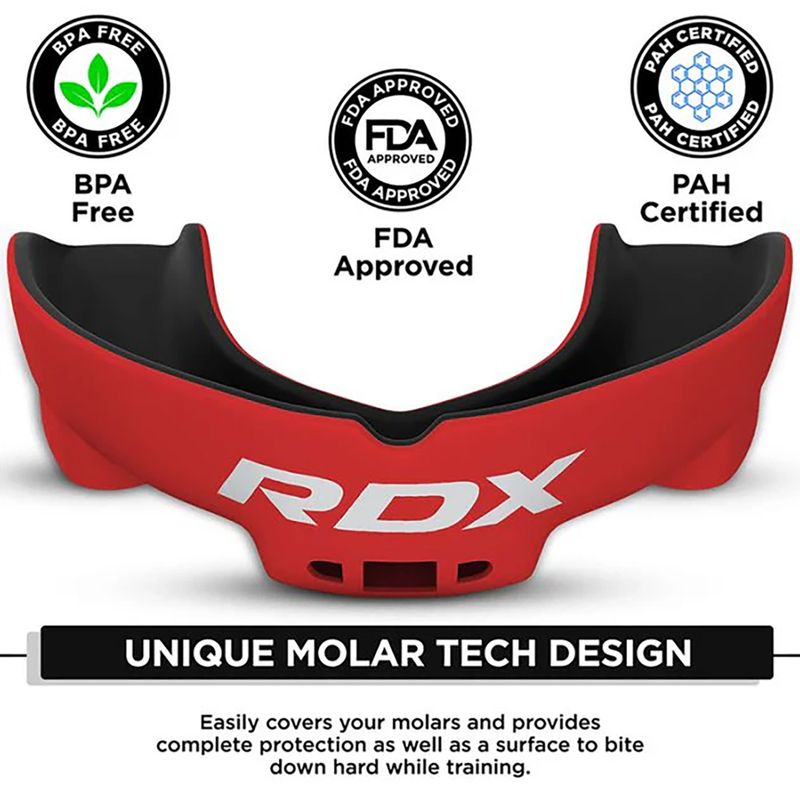 Захист щелепи RDX Mouth Guard black/red 3