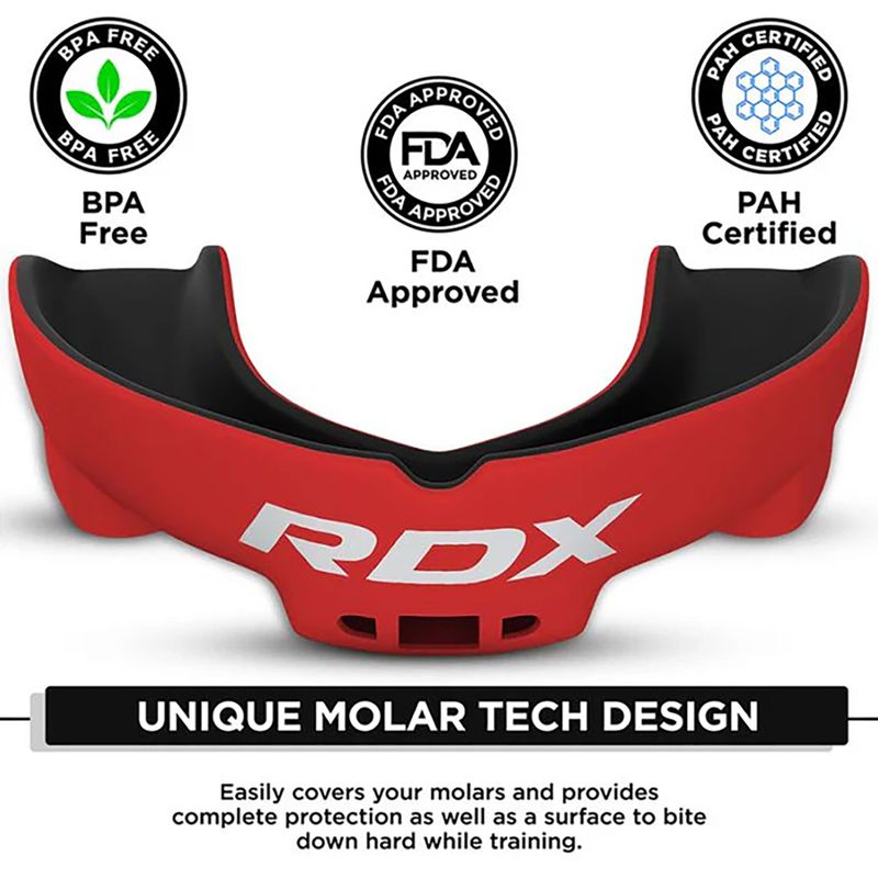 Захист щелепи RDX Mouth Guard black/red 5