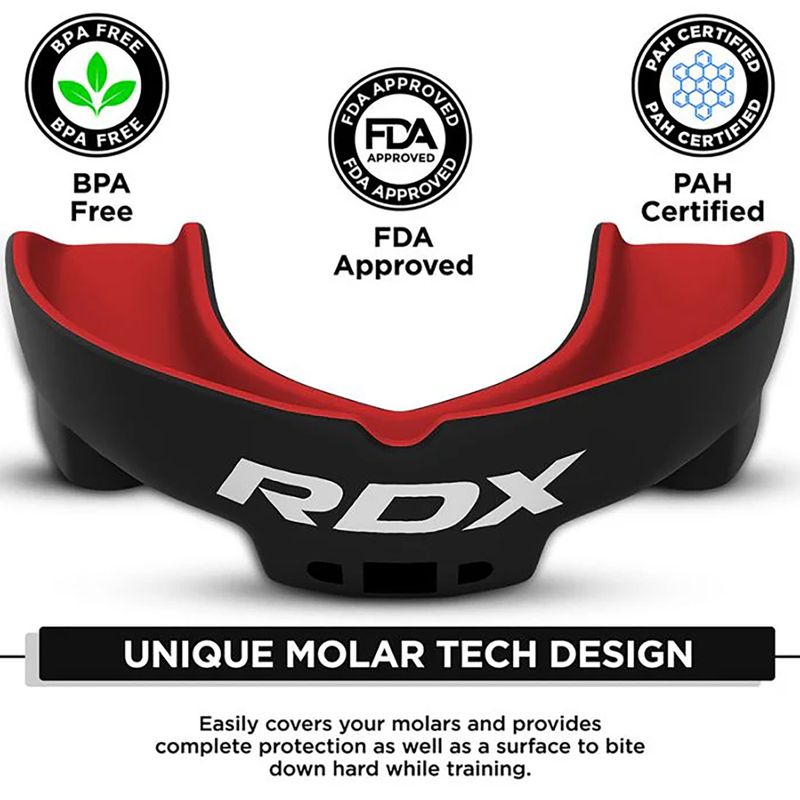 Захист щелепи RDX Mouth Guard red/black 2