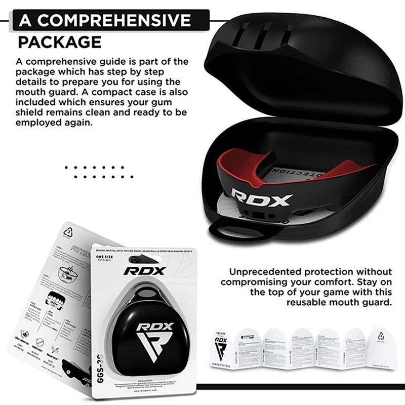 Захист щелепи RDX Mouth Guard red/black 5