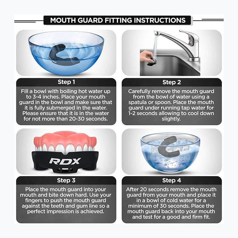 Захист щелепи RDX Mouth Guard red/black 6
