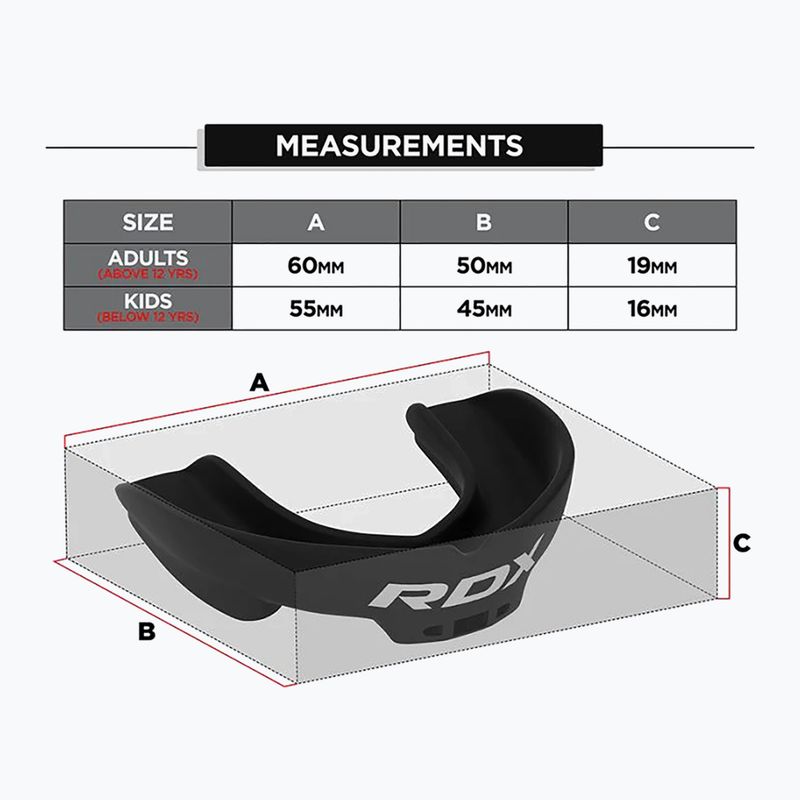 Захист щелепи RDX Mouth Guard black 5