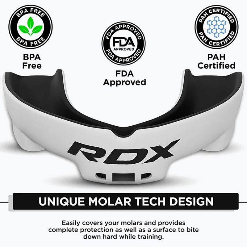 Захист щелепи дитячий RDX Mouth Junior white/black 3