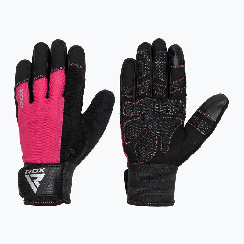 Рукавички для тренувань RDX W1F Full Finger pink