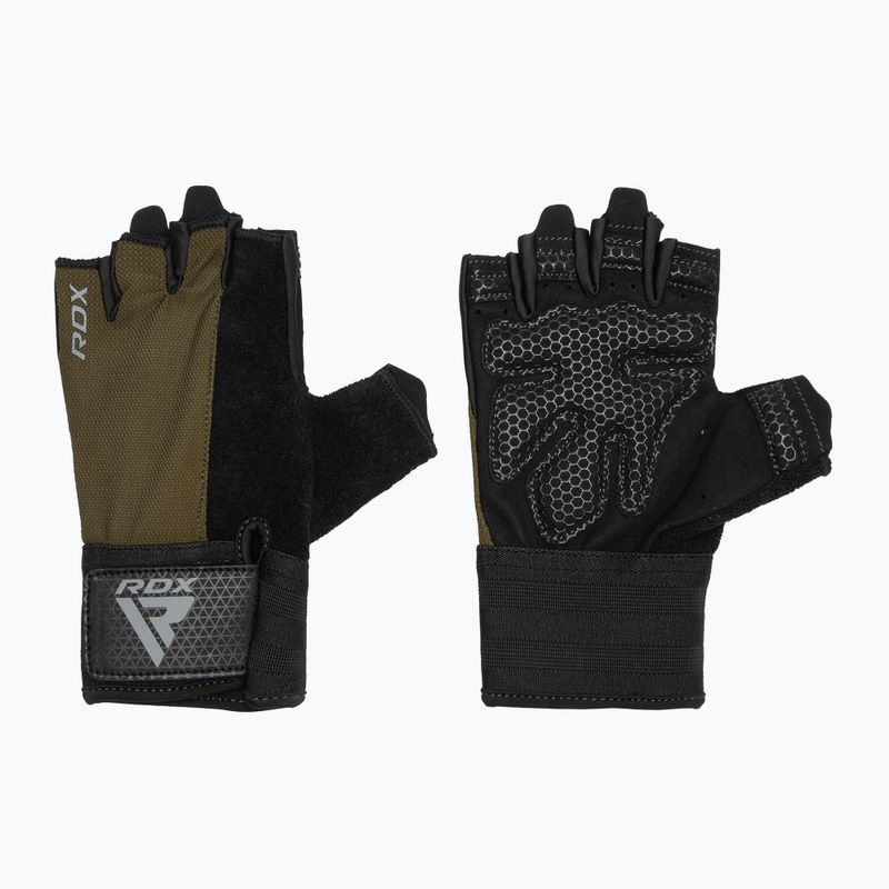 Рукавички для тренувань RDX W1H Gym Workout army green
