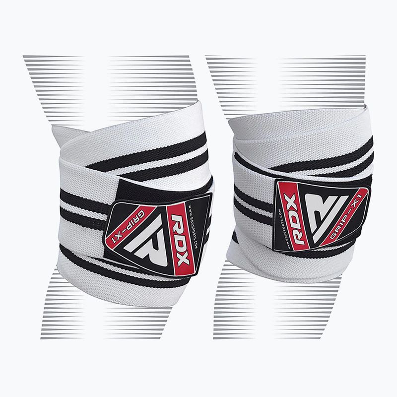 Наколінники RDX Compression Elasticated Knee Wrap white 6