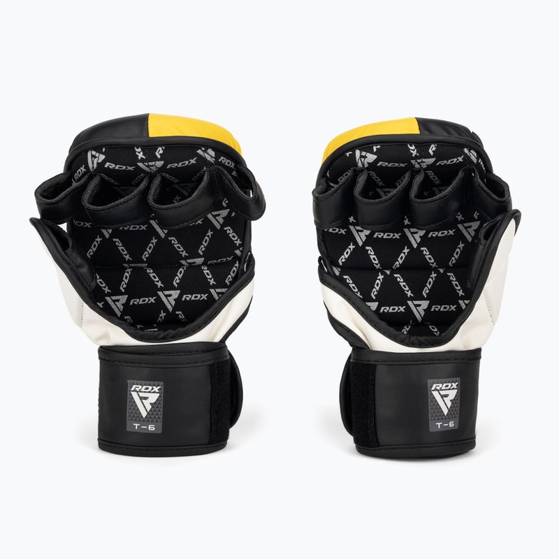 Рукавиці грепплінгові RDX Grappling Glove REX T6 Plus yellow 2