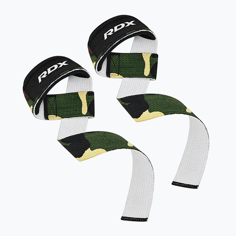 Напульсники для важкої атлетики RDX W1 Weight Training Wrist Straps camo green 2