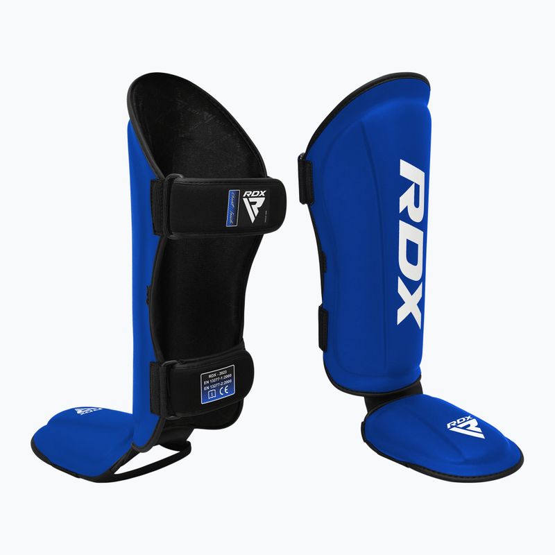Захист гомілок та стоп RDX T1 Shin Instep guards blue/white 2