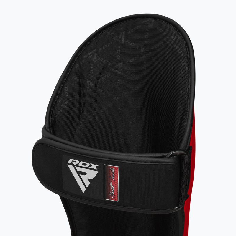 Захист гомілок та стоп RDX T1 Shin Instep guards red/white 6