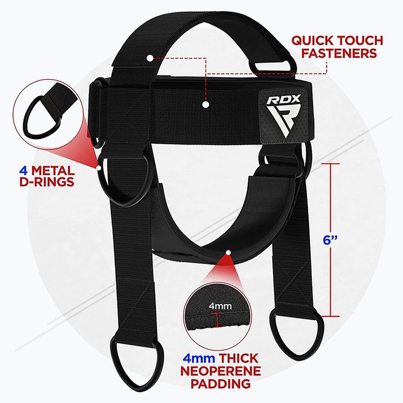 Пояс для важкої атлетики RDX H2 Neck Harness For Weight Lifting black 3
