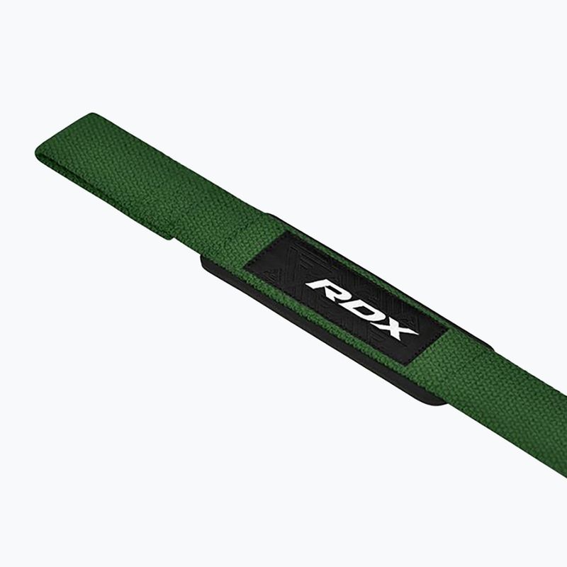 Напульсники для важкої атлетики RDX W1 Weight Training Wrist Straps army green 4