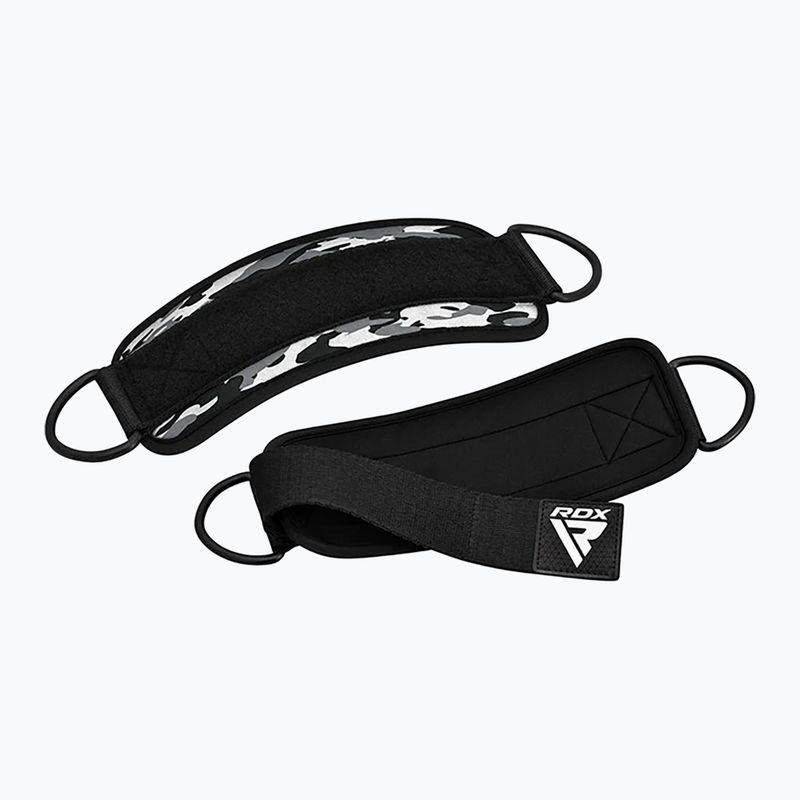 Напульсники для важкої атлетики з тримачами на щиколотку RDX A4 Ankle Straps For Gym Cable Machine grey 5