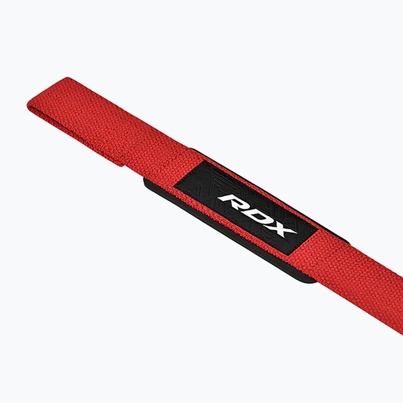 Напульсники для важкої атлетики RDX W1 Weight Training Wrist Straps red 4