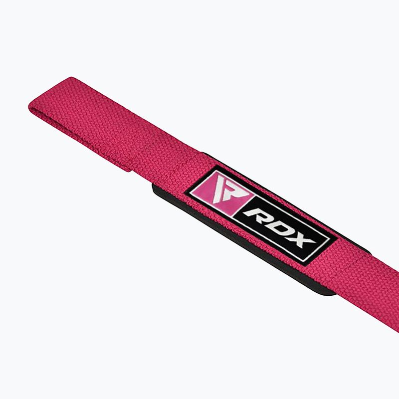 Ремінці для важкої атлетики RDX Single Strap рожеві WAN-W1P+ 2